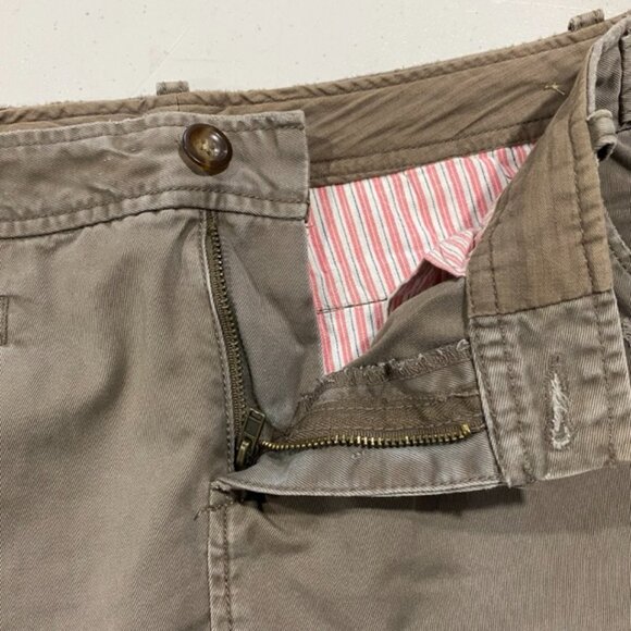 Old Navy Distressed Cotton Mini Skirt, Beige, Size 8 - Picture 3 of 12